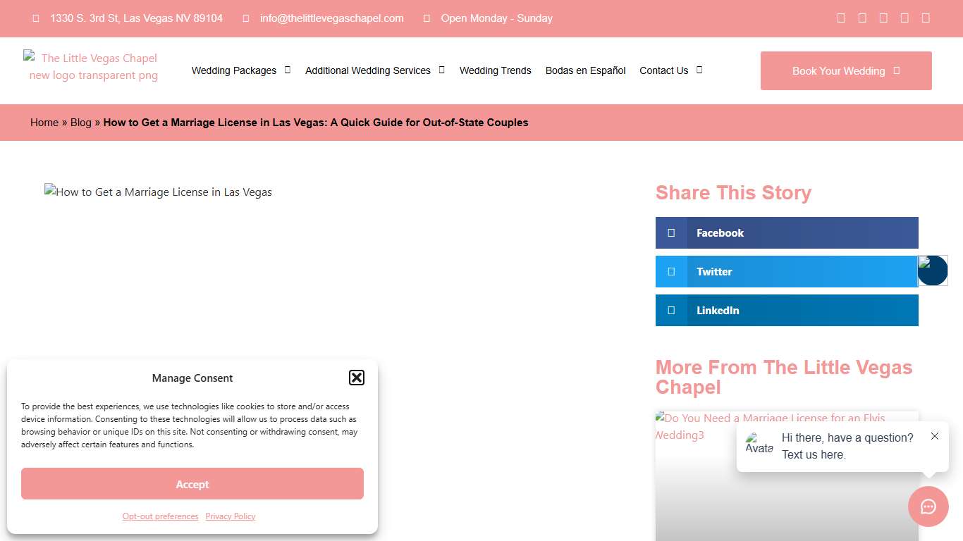 How to Get a Marriage License in Las Vegas: A Quick Guide for Out-of-State Couples The Little Vegas Chapel